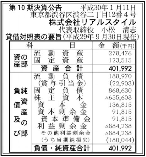 第10期決算