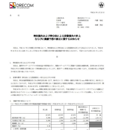 下方修正