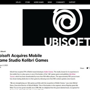 Ubisoft　Kolibri Games